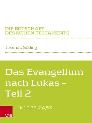 cover image of Das Evangelium nach Lukas
